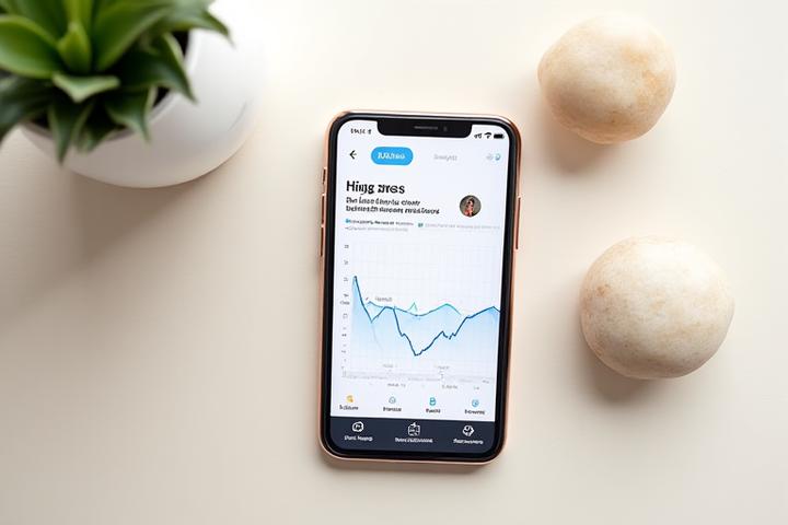 Mockup dell'app Arazzo Salus che mostra un grafico giornaliero dello stress